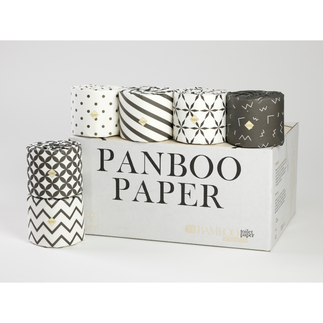 Panboo Paper - Premium Bambu Toalettpapper 24 pack (inslagna)